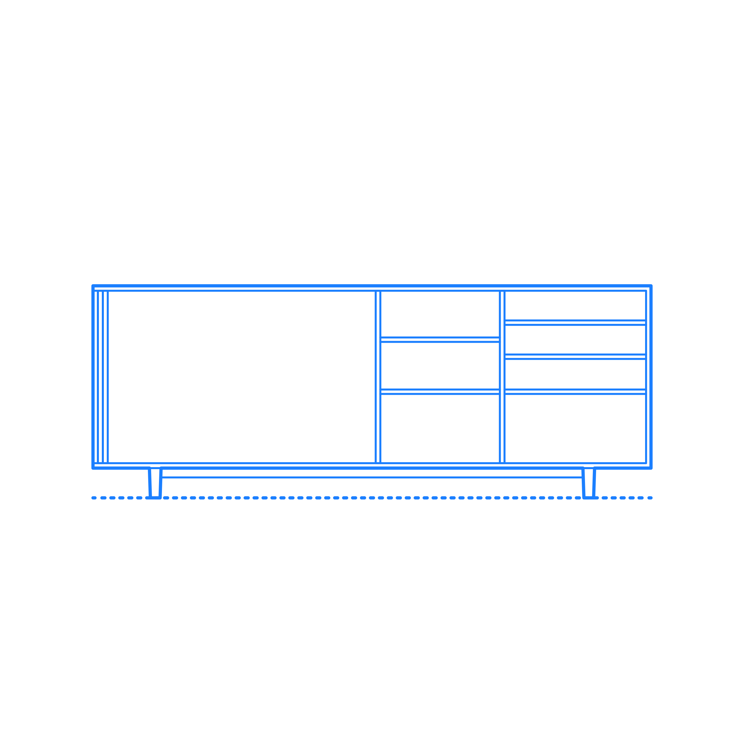 Furniture Credenza Edel Credenza Outline Icon Svg Set Free Vectors